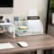 Mind Reader Desktop Organizer, File Storage, Accessory Storage, Workspace, Office, Metal Mesh, 11"L x 5.5"W x 5.25"H, White